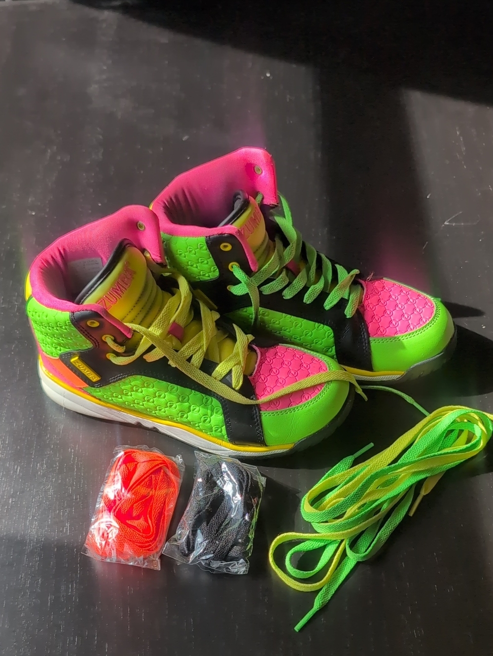 Zumba Energy Boss Neon Green & Hot Pink